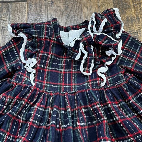 Wears Pink/The Paper Doll Clothing Holiday Tartan Plaid Dress Sz 5 - Picture 3 of 15